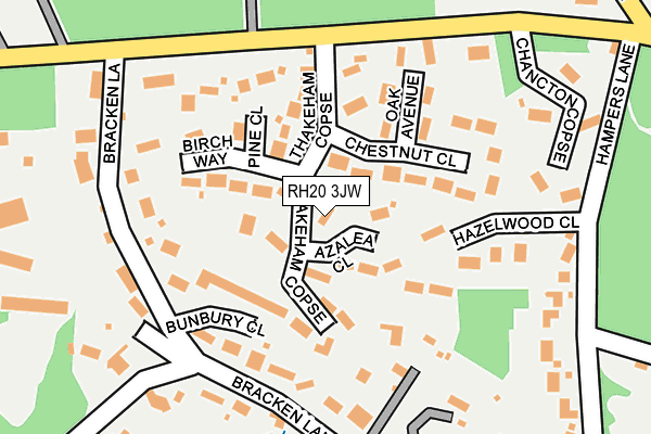 RH20 3JW map - OS OpenMap – Local (Ordnance Survey)