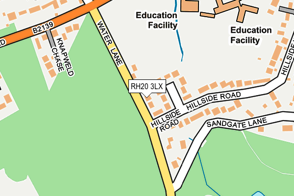 RH20 3LX map - OS OpenMap – Local (Ordnance Survey)