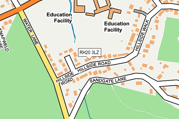 RH20 3LZ map - OS OpenMap – Local (Ordnance Survey)