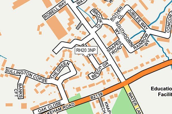 RH20 3NP map - OS OpenMap – Local (Ordnance Survey)