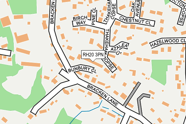 RH20 3PN map - OS OpenMap – Local (Ordnance Survey)
