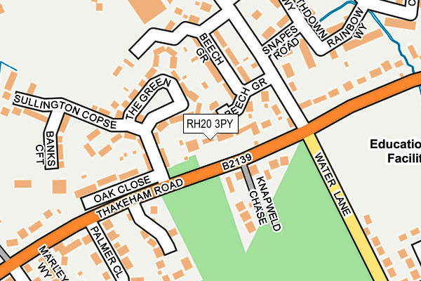 RH20 3PY map - OS OpenMap – Local (Ordnance Survey)