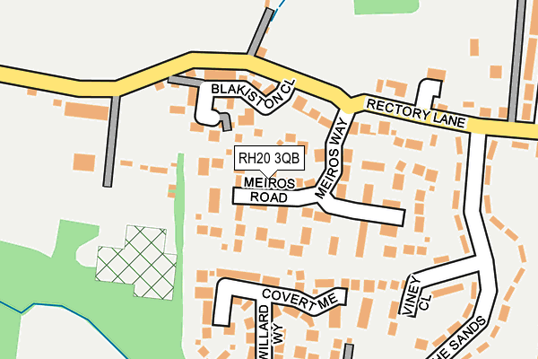 RH20 3QB map - OS OpenMap – Local (Ordnance Survey)
