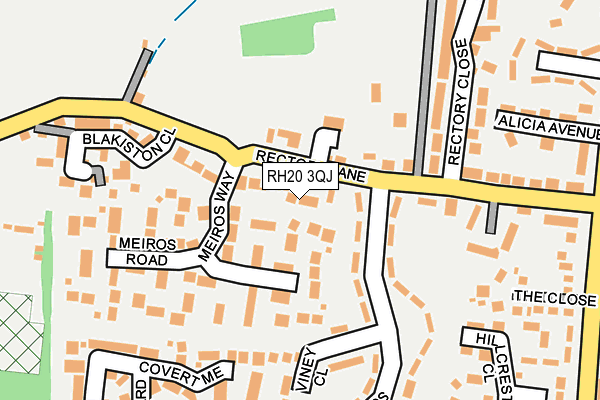 RH20 3QJ map - OS OpenMap – Local (Ordnance Survey)