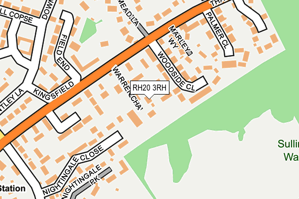 RH20 3RH map - OS OpenMap – Local (Ordnance Survey)