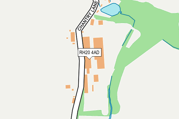 RH20 4AD map - OS OpenMap – Local (Ordnance Survey)