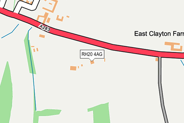 RH20 4AG map - OS OpenMap – Local (Ordnance Survey)