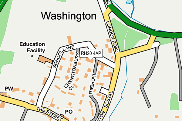 RH20 4AP map - OS OpenMap – Local (Ordnance Survey)