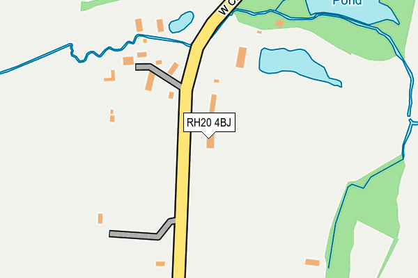 RH20 4BJ map - OS OpenMap – Local (Ordnance Survey)