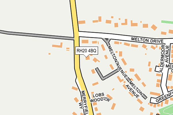 RH20 4BQ map - OS OpenMap – Local (Ordnance Survey)