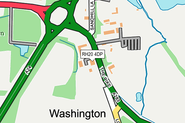 RH20 4DP map - OS OpenMap – Local (Ordnance Survey)