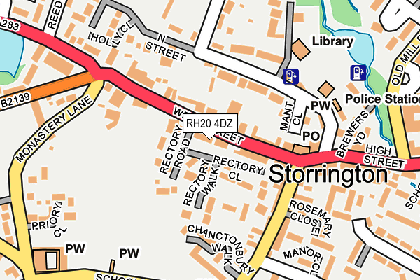 Map of STITCH OF STORRINGTON LIMITED at local scale