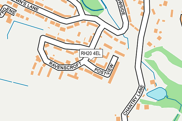 RH20 4EL map - OS OpenMap – Local (Ordnance Survey)