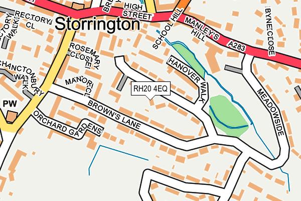 RH20 4EQ map - OS OpenMap – Local (Ordnance Survey)