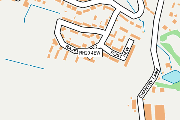 RH20 4EW map - OS OpenMap – Local (Ordnance Survey)