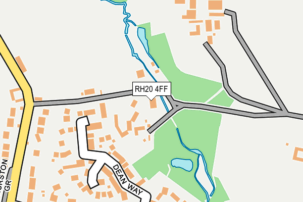 RH20 4FF map - OS OpenMap – Local (Ordnance Survey)