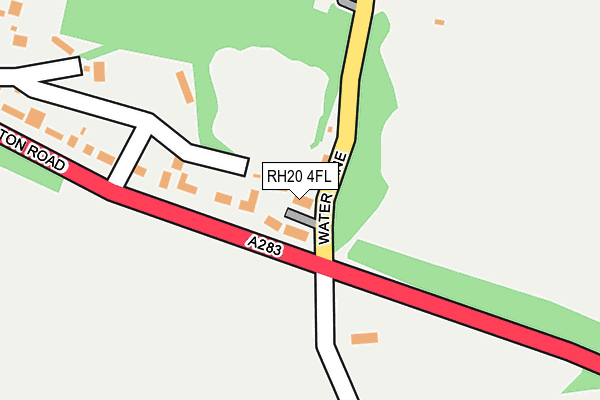 RH20 4FL map - OS OpenMap – Local (Ordnance Survey)