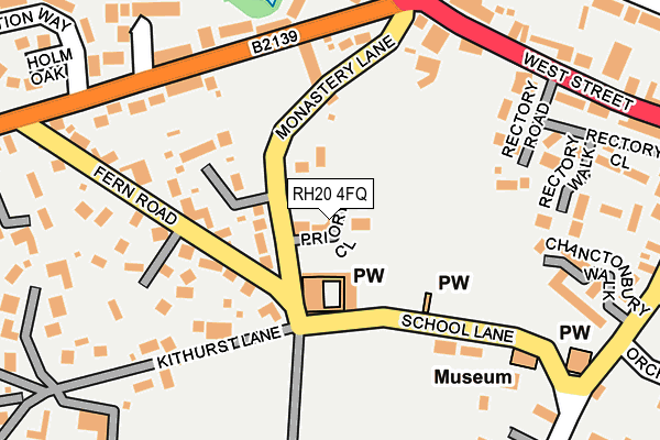 RH20 4FQ map - OS OpenMap – Local (Ordnance Survey)