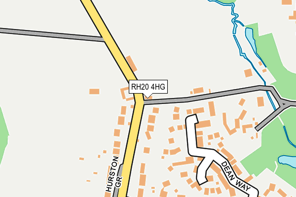 RH20 4HG map - OS OpenMap – Local (Ordnance Survey)