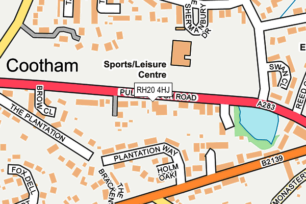 RH20 4HJ map - OS OpenMap – Local (Ordnance Survey)