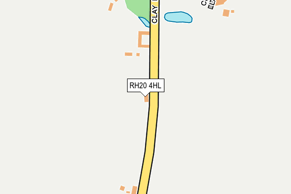 RH20 4HL map - OS OpenMap – Local (Ordnance Survey)