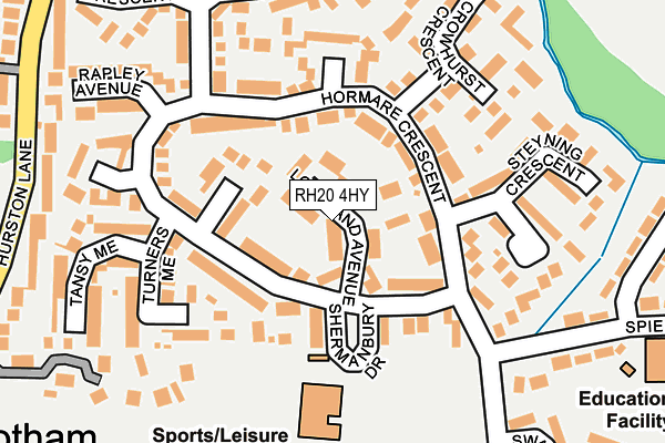 RH20 4HY map - OS OpenMap – Local (Ordnance Survey)