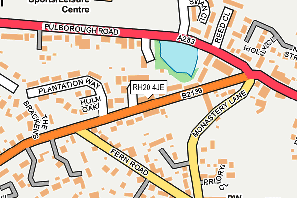 RH20 4JE map - OS OpenMap – Local (Ordnance Survey)