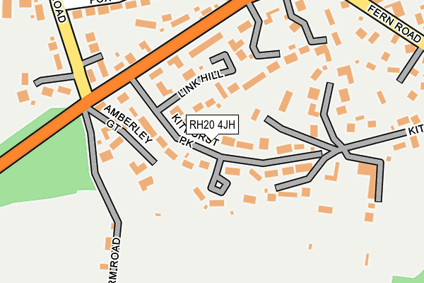 RH20 4JH map - OS OpenMap – Local (Ordnance Survey)