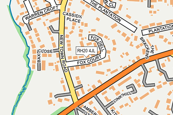 RH20 4JL map - OS OpenMap – Local (Ordnance Survey)