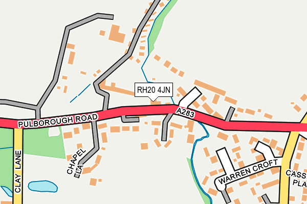 RH20 4JN map - OS OpenMap – Local (Ordnance Survey)