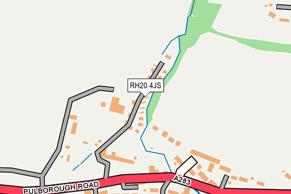 RH20 4JS map - OS OpenMap – Local (Ordnance Survey)