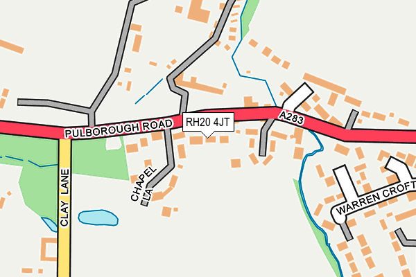 RH20 4JT map - OS OpenMap – Local (Ordnance Survey)