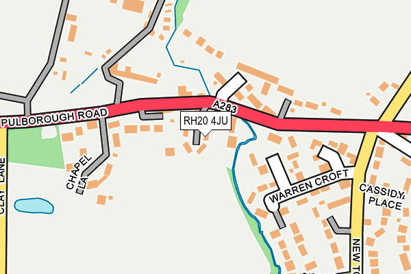 RH20 4JU map - OS OpenMap – Local (Ordnance Survey)