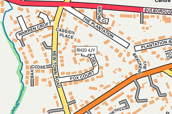 RH20 4JY map - OS OpenMap – Local (Ordnance Survey)
