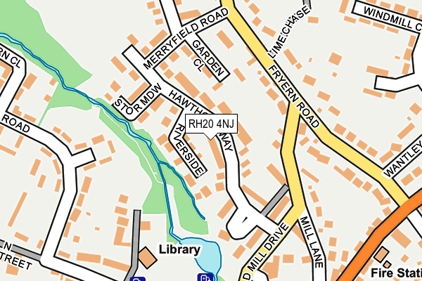 RH20 4NJ map - OS OpenMap – Local (Ordnance Survey)