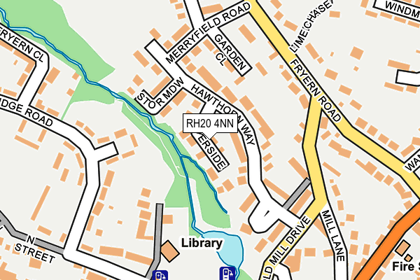 RH20 4NN map - OS OpenMap – Local (Ordnance Survey)