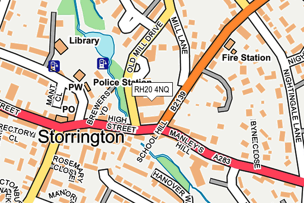 RH20 4NQ map - OS OpenMap – Local (Ordnance Survey)