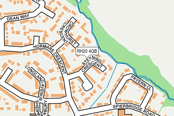 RH20 4QB map - OS OpenMap – Local (Ordnance Survey)