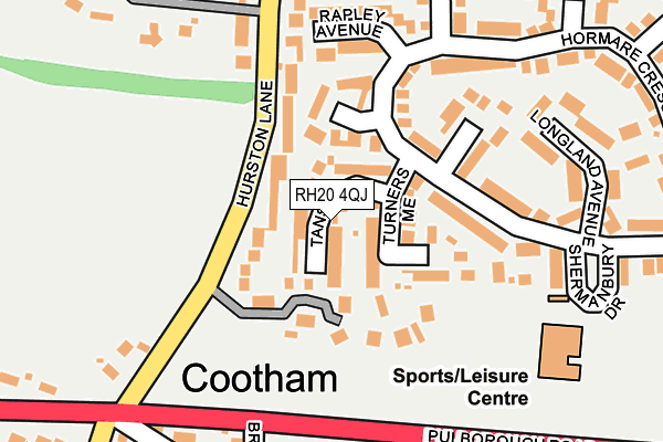 RH20 4QJ map - OS OpenMap – Local (Ordnance Survey)