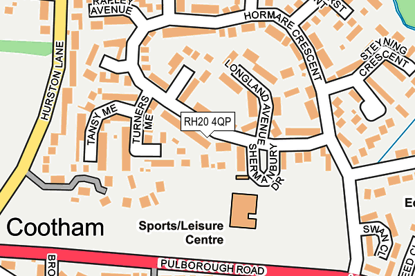 RH20 4QP map - OS OpenMap – Local (Ordnance Survey)