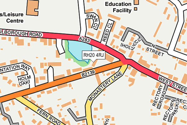 RH20 4RJ map - OS OpenMap – Local (Ordnance Survey)