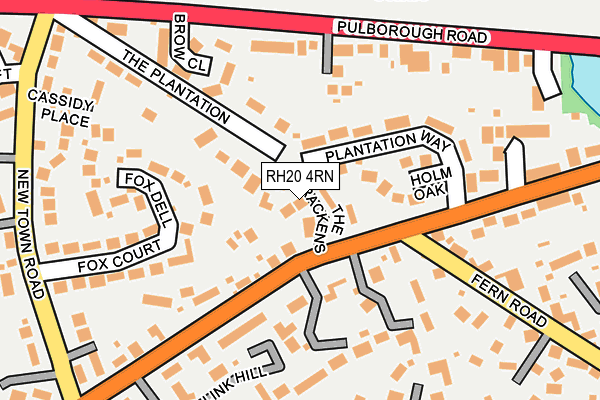 RH20 4RN map - OS OpenMap – Local (Ordnance Survey)