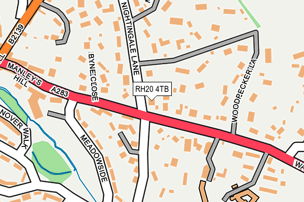 RH20 4TB map - OS OpenMap – Local (Ordnance Survey)