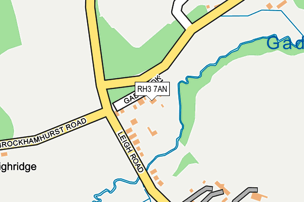 RH3 7AN map - OS OpenMap – Local (Ordnance Survey)