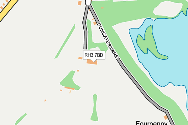 RH3 7BD map - OS OpenMap – Local (Ordnance Survey)