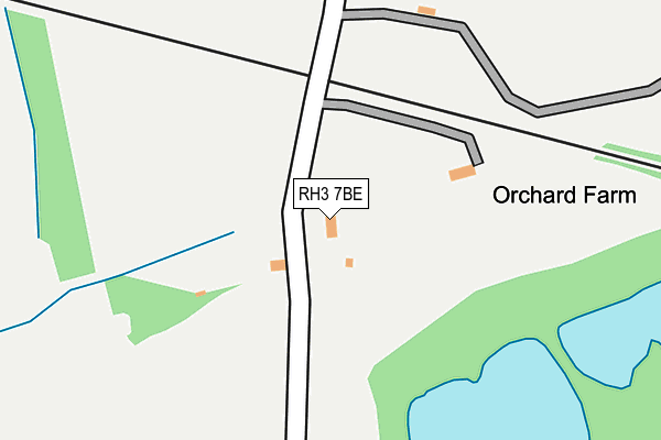 RH3 7BE map - OS OpenMap – Local (Ordnance Survey)