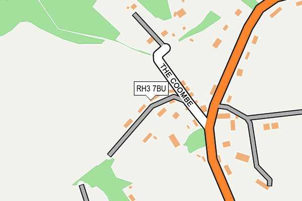 RH3 7BU map - OS OpenMap – Local (Ordnance Survey)