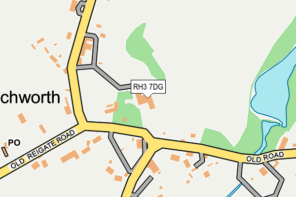 RH3 7DG map - OS OpenMap – Local (Ordnance Survey)