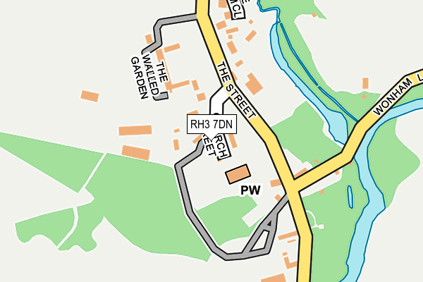RH3 7DN map - OS OpenMap – Local (Ordnance Survey)
