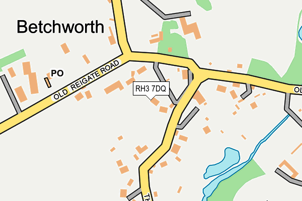 RH3 7DQ map - OS OpenMap – Local (Ordnance Survey)